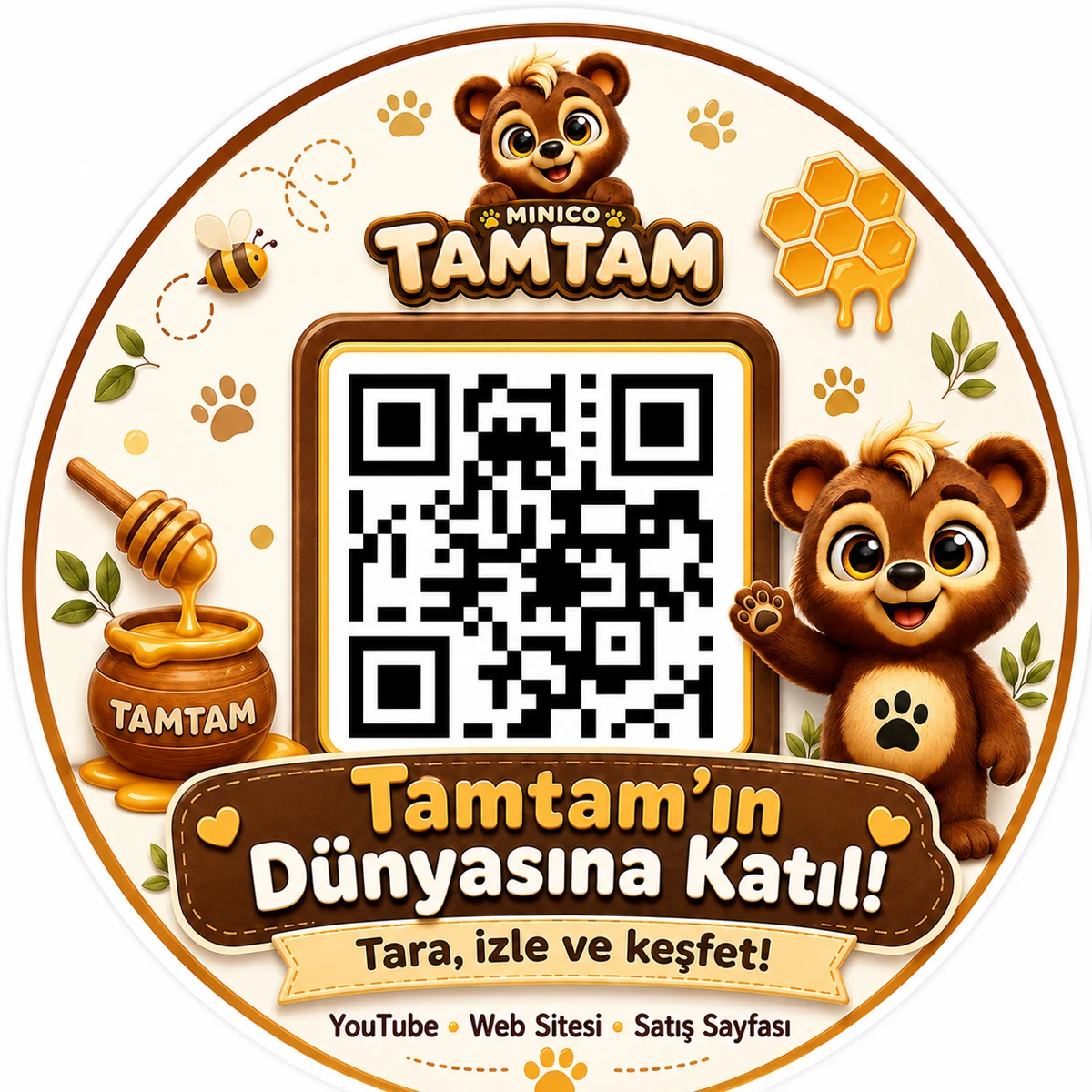 Tamtam QR Sticker