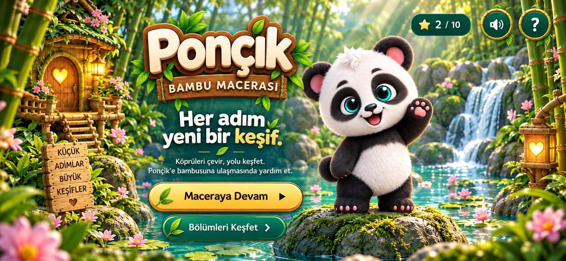Ponçik Bambu Macerası oyun görseli