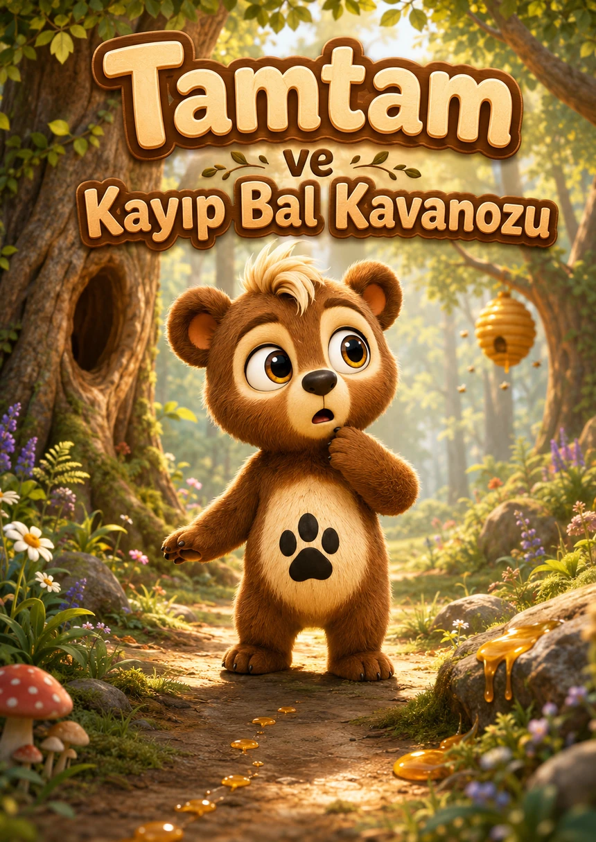 Tamtam ve Kayıp Bal Kavanozu hikâye kitabı kapağı