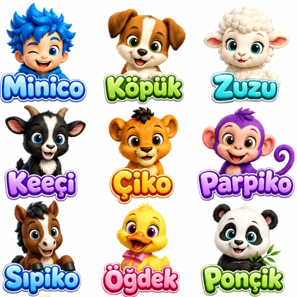 MiNiCO karakterleri